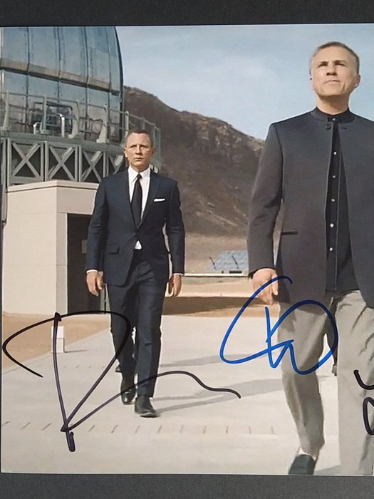 James Bond 007: Spectre - Daniel Craig + Léa Seydoux + Christoph Waltz - Triple signed photo with COA