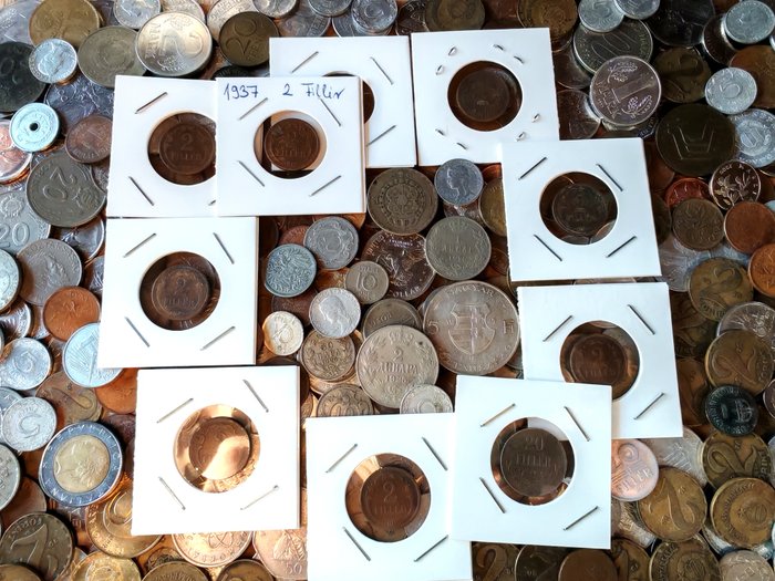 Verden. Collection of Coins inculding Silvers-19.th century to Present-More than 250 pieces  (Ingen mindstepris)