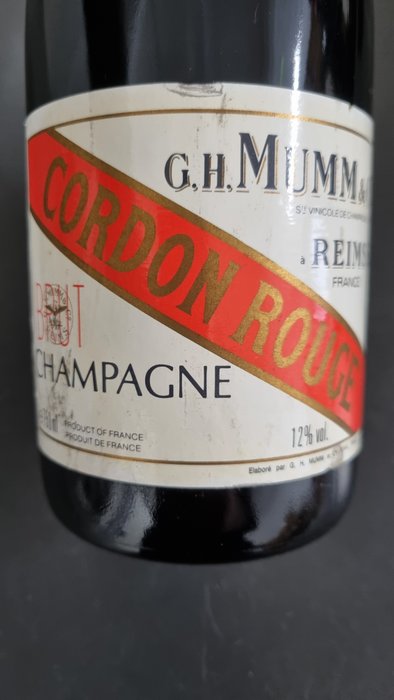 G H Mumm Cordon Rouge ('80s to '10s) - Champagne Brut - 5 Flasker (075 L)