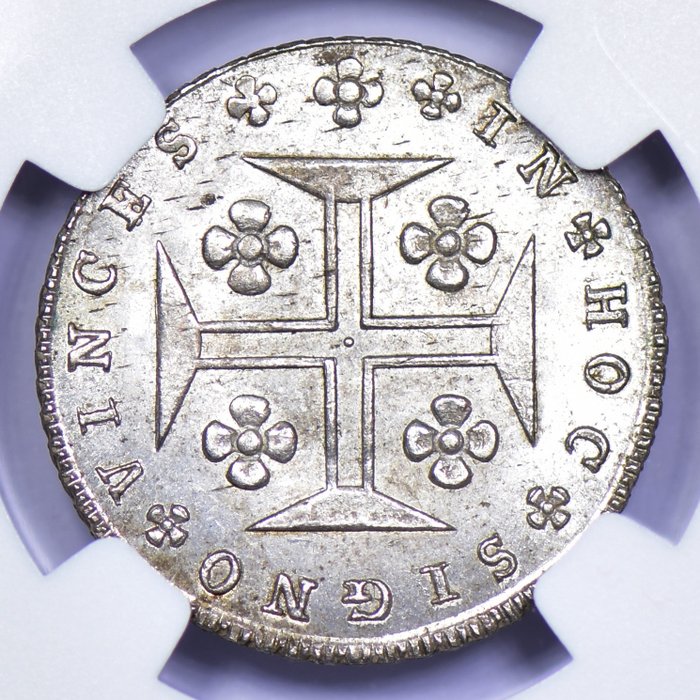 Portugal. D. Miguel I (1828-1834). 6 Vinténs (120 Reis) - NGC - MS 64 - Rara