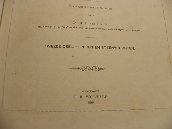 S Berghuis - Nederlandse Boomgaard 2 : Peren en steenvruchten - 1868