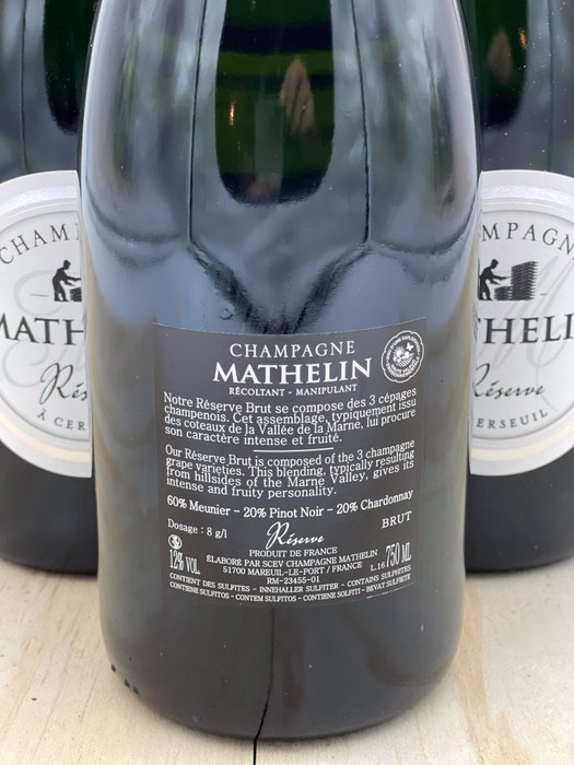 Mathelin, Réserve - Champagne Brut - 6 Flasker (0,75 L)