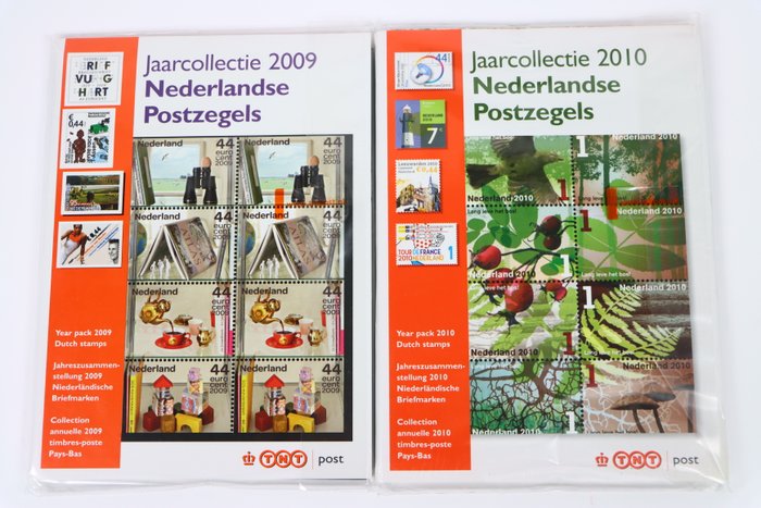 Holland 2009/2010 - 2x Årlige Frimærkesamlinger