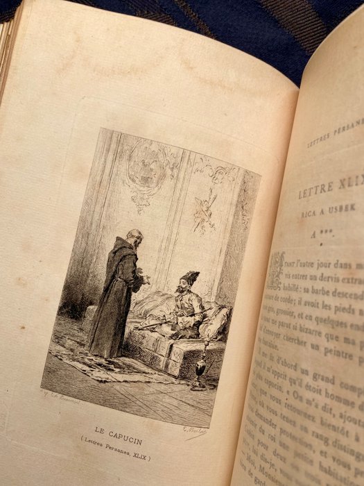 Montesquieu - Montesquieu Lettres Persanes publiees en deux volumes avec une preface par M. Tourneux - 1886