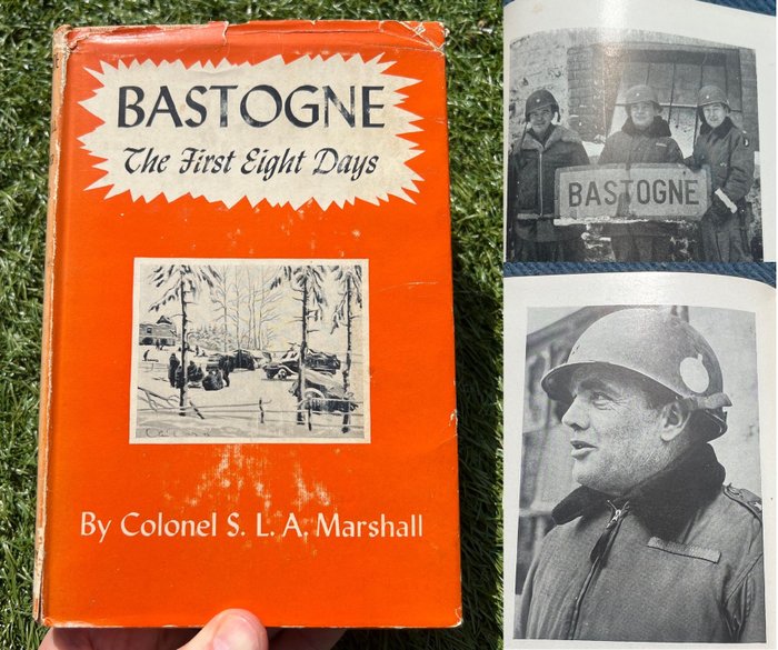 Verenigde Staten van Amerika - 101st Airborne Division Unit History ''Bastogne, the 1st eight days'' - Ardennes - Bastogne - With Dust Cover - 1946