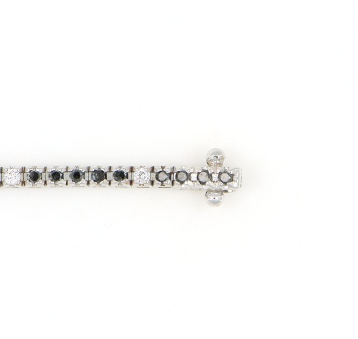 Ingen mindstepris - Armbånd - 18 kraat Hvidguld -  1.41ct. tw. Diamant (Farvebehandlet)  - Diamant