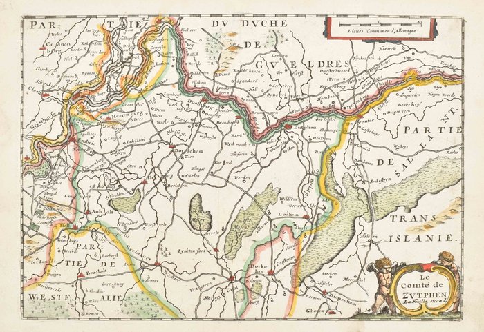 Holland - Gelderland; Zutphen; Achterhoek; Daniel de la Feuille i.a. - Five maps of Gelderland - 1701-1720