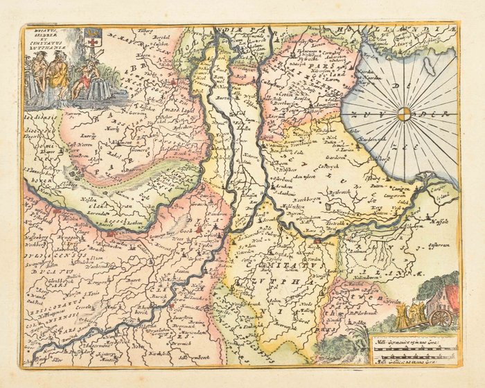 Holland - Gelderland; Zutphen; Achterhoek; Daniel de la Feuille i.a. - Five maps of Gelderland - 1701-1720