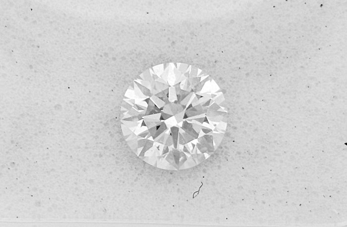 1 pcs Diamant  (Natur)  - 0.73 ct - Rund - D (farveløs) - VS2 - Gemewizard Gemological Laboratory (GWLab)