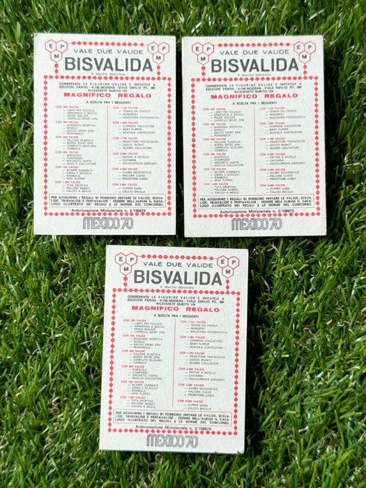 1970 Panini Mexico 70 World Cup Sweden - Larsson, Kindvall, Selander (Bisvalida) - 3 Card - Glimrende (EX)