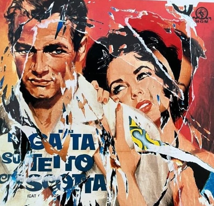 Mimmo Rotella (1918-2006) - La gatta sul tetto che scotta