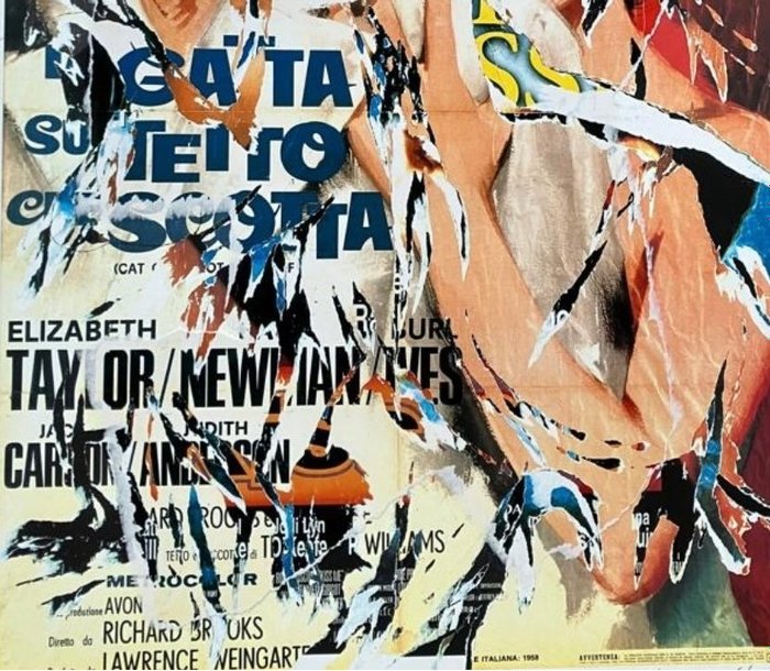 Mimmo Rotella (1918-2006) - La gatta sul tetto che scotta