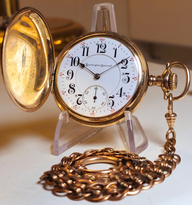 Burlington - 19 jewels pocket watch No Reserve Price - 2157216 - 1901-1949