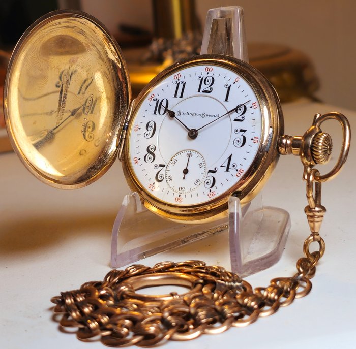 Burlington - 19 jewels pocket watch No Reserve Price - 2157216 - 1901-1949