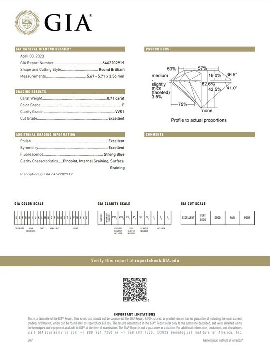 Ring - 18 kraat Hvidguld -  0.91ct. tw. Diamant (Natur) - Diamant