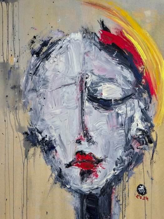 Arvydas Gaiciunas (Retne) - So N-10 (Character portraiture. Original painting.)