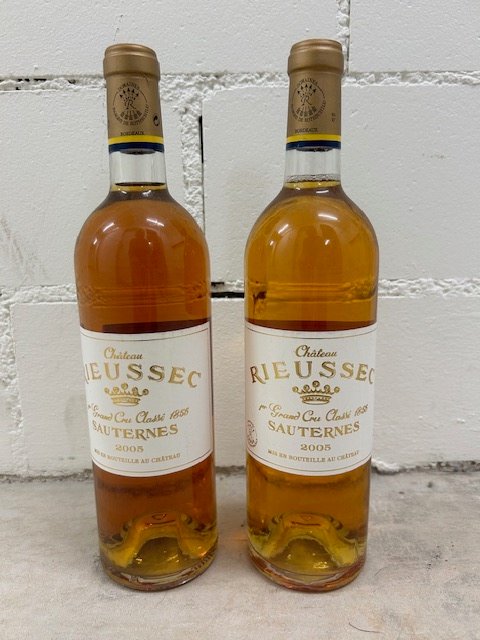 2005 Chateau Rieussec - Sauternes 1er Grand Cru Classé - 2 Flasker (0,75 L)