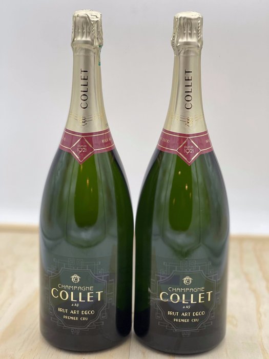 Collet, Art Deco - Champagne 1er Cru - 2 Magnummer (1,5 L)