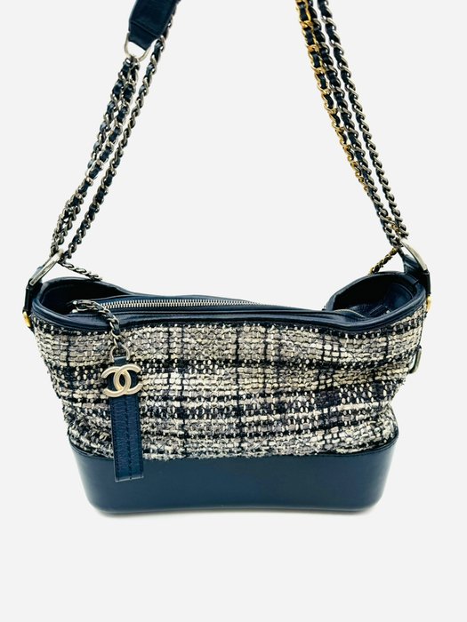 Chanel - Gabrielle Tweed Chain Shoulder Bag - Skuldertaske