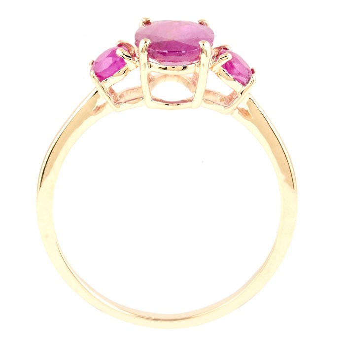 Ingen mindstepris - Ring - 14 karat Gulguld -  1.86ct. tw. Rubin