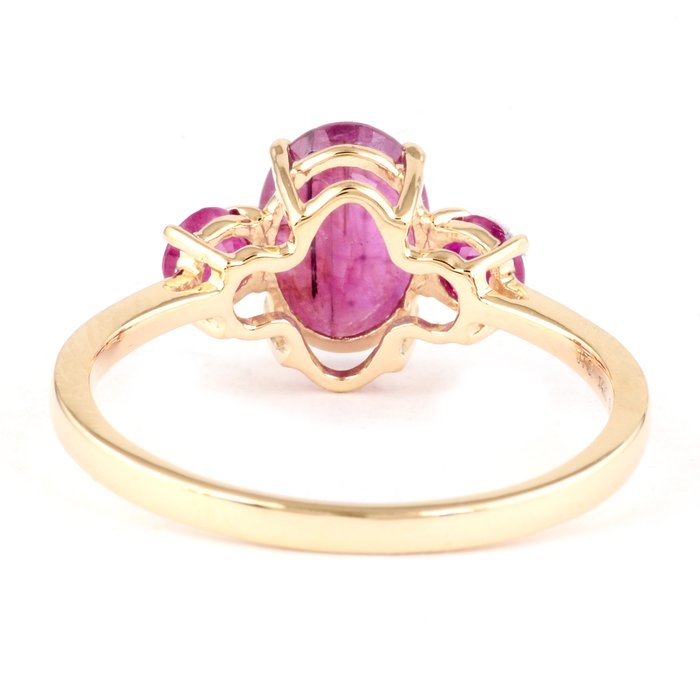 Ingen mindstepris - Ring - 14 karat Gulguld -  1.86ct. tw. Rubin