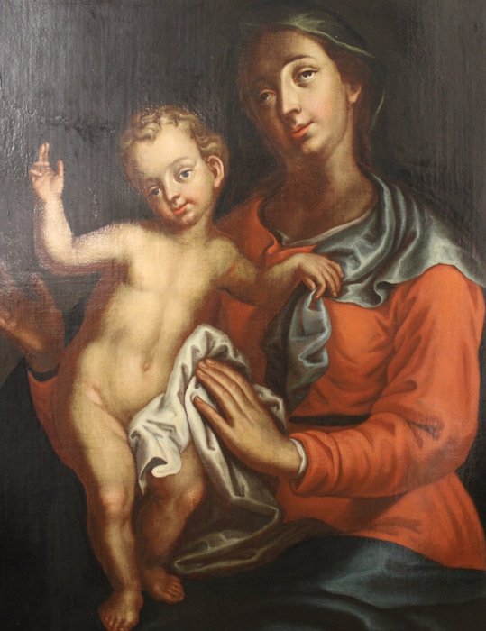 Europæisk skole (XVII) - Maria mit Jesus