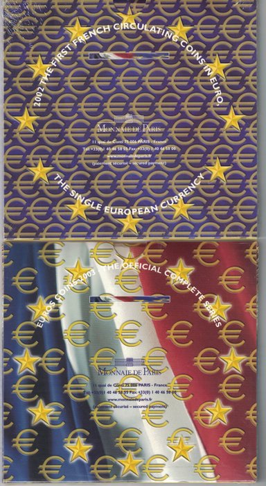 Frankrig. Year Set (FDC) 2002/2003 (2 sets)  (Ingen mindstepris)