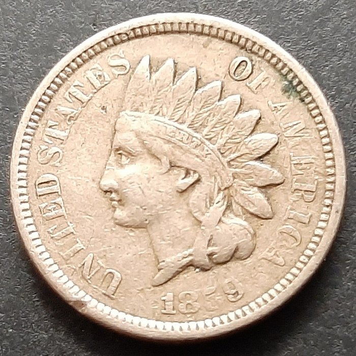 Förenta staterna. 1 Cent 1859 Indian Head