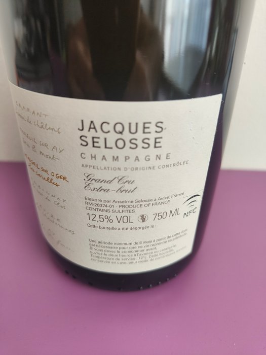 Jacques Selosse, Lieux-Dits Le Mesnil Sur Oger - Les Carelles - Champagne Extra Brut, Grand Cru - 1 Flaske (0,75L)