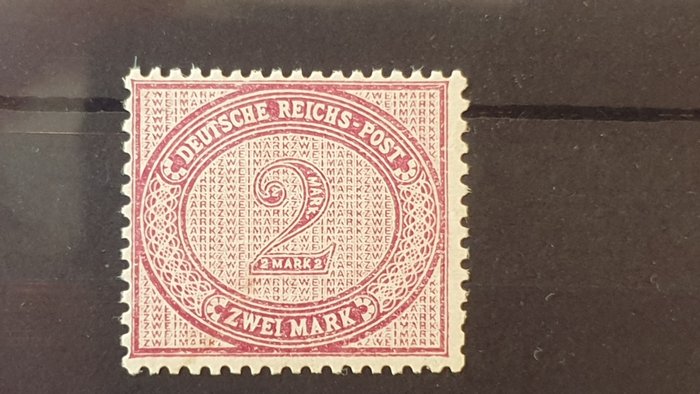 Tyske Kejserrige 1875 - 2 Mark intern service, Bartels kvalitetsstempel - Michel 37