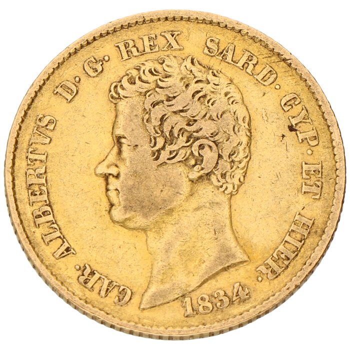 Italien Carlo Alberto di Savoia (1831-1849) 20 Lire 1834