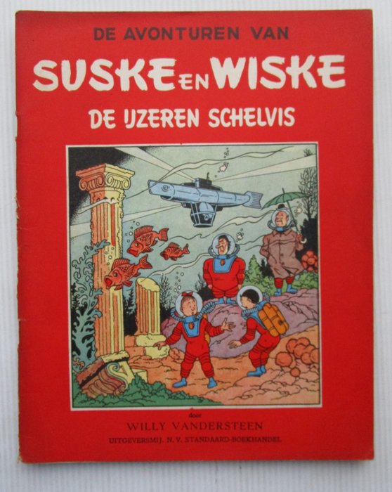 Suske en Wiske RV-23 - De ijzeren schelvis - 1 Album - Første udgave - 1955