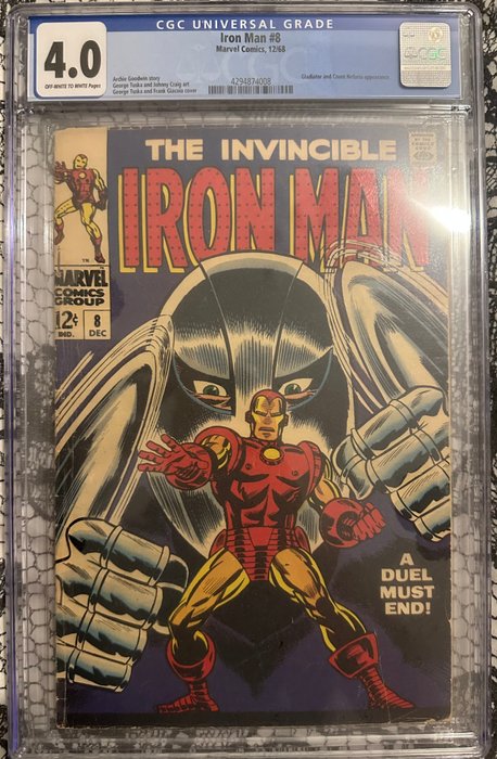 Iron Man 8 - 1 Comic - Første udgave - 1968/1968