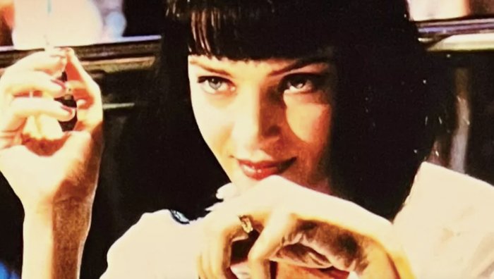 Pulp Fiction, Uma Thurman (Mia Wallace) - Signed in Person 28x35 cm - with Beckett Certificate - Autograph, photo