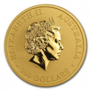 Australien. 1 oz $100 AUD 9999 Gold Kangaroo Coin BU (Random Years)