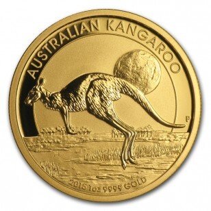 Australien. 1 oz $100 AUD 9999 Gold Kangaroo Coin BU (Random Years)