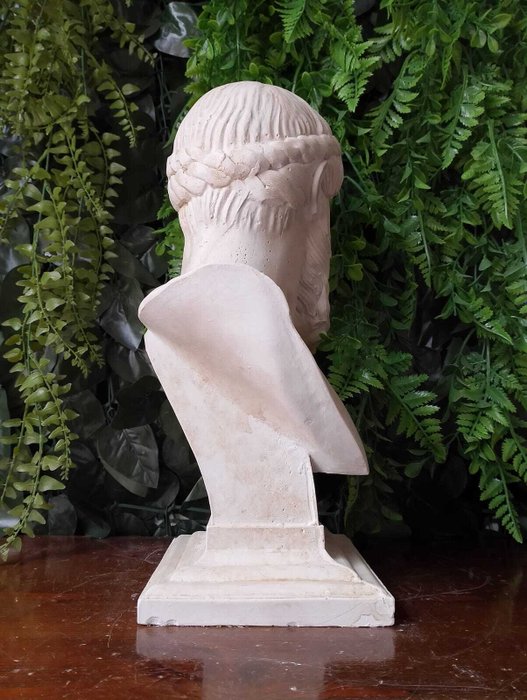 Skulptur, Busto di Poseidone - 37 cm - marmorstøv