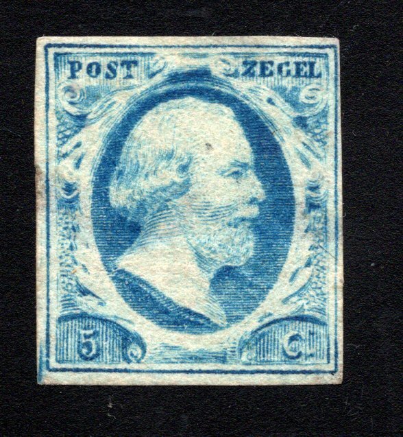 Holland 1852 - Kong Vilhelm III - Gratis forsendelse i Holland - NVPH 1r plaat VI pos.39