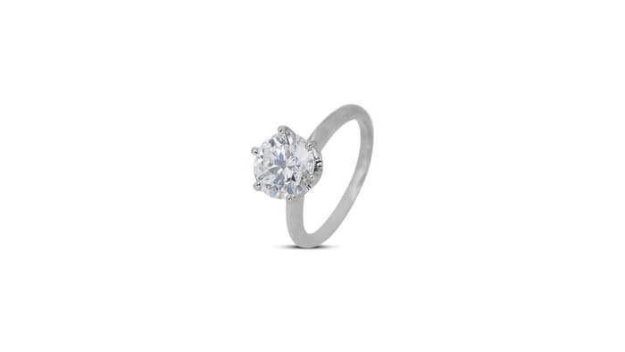 Ring - 18 kraat Hvidguld -  1.50ct. tw. Diamant (Natur)