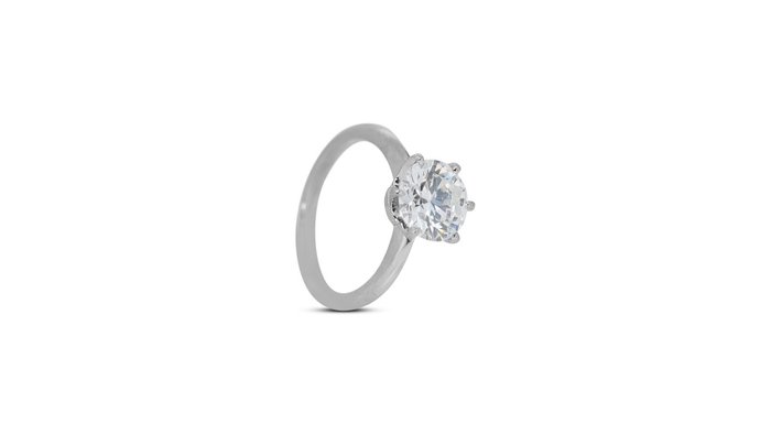 Ring - 18 kraat Hvidguld -  1.50ct. tw. Diamant (Natur)