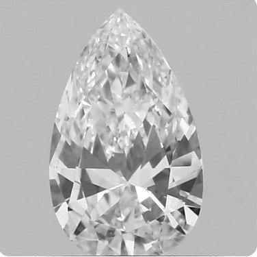 1 pcs Diamant  (Natur)  - 0.31 ct - Pære - J - VVS2 - Gemological Institute of America (GIA) - Premium Diamond EX - GD