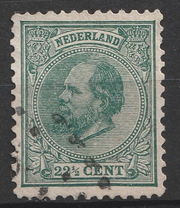 Holland 1872/1888 - Kong Vilhelm III - diverse frimærker og perforeringer - NVPH 19/29