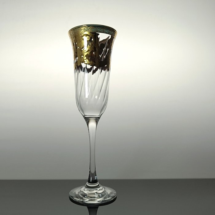 Secoloventesimo - Alterkalk (6) - Crown gold Flute - 24 kt guld