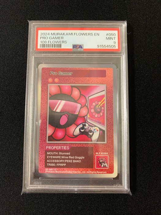 Murakami.Flowers Collectible Trading Card Graded card - 108 Flowers - Pro Gamer - 108 Flowers - PSA 9