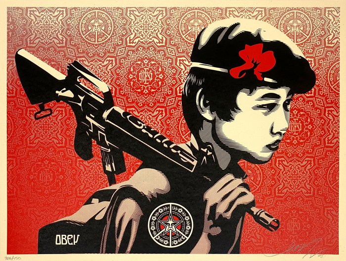 Shepard Fairey (OBEY) (1970) - Duality of Humanity 2