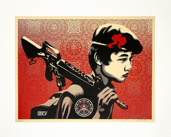 Shepard Fairey (OBEY) (1970) - Duality of Humanity 2