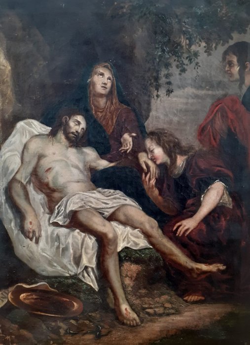 Sir A Von Dyck (1599-1641), Suiveur de - La lamentation