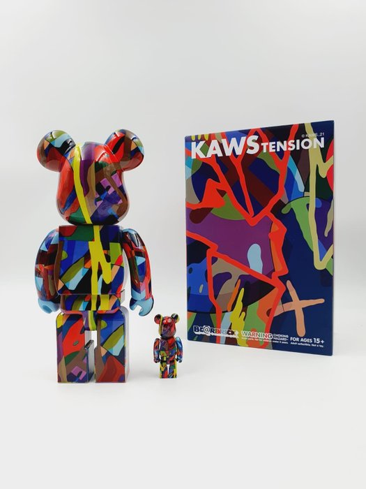 Kaws (1974) - Kaws Tension - Be@rbrick 400%  100% - Bearbrick 2021