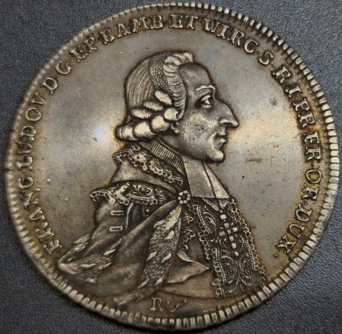 Würzburg Franz Ludwig von Erthal, 1779-1795. Thaler (taler) 1786 MWP