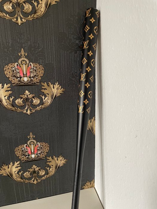 J.Reinhardt - Louis Vuitton Black  Gold Baseball Bat